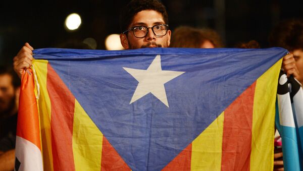 Estelada, bandera independentista de Cataluña (imagen referencial) - Sputnik Mundo