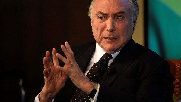 Michel Temer, presidente de Brasil - Sputnik Mundo