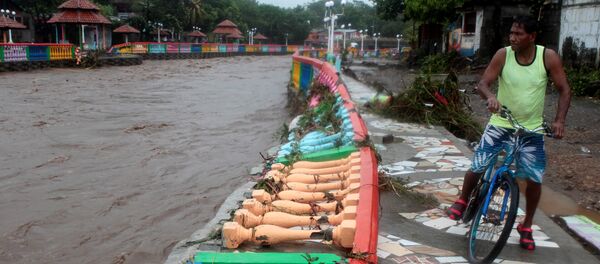 Consecuencias de la tormenta tropical Nate en Managua, Nicaragua - Sputnik Mundo