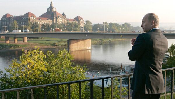 Vladímir Putin, presidente de Rusia, en Dresde, Alemania (archivo) - Sputnik Mundo