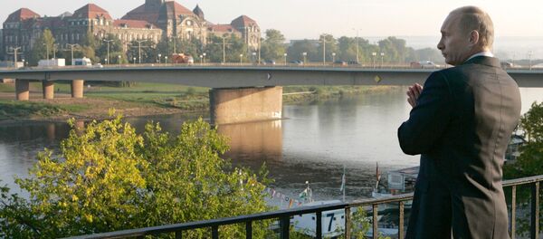 Vladímir Putin, presidente de Rusia, en Dresde, Alemania (archivo) - Sputnik Mundo