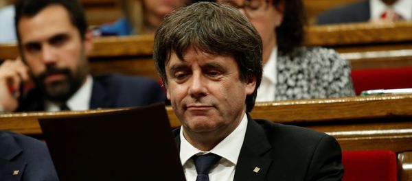 Carles Puigdemont, el presidente catalán - Sputnik Mundo
