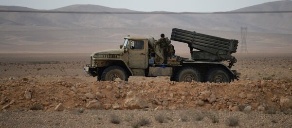 Un sistema de misiles Grad en Siria - Sputnik Mundo