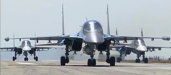 Aviones de las Fuerzas Aeroespaciales de Rusia en Siria - Sputnik Mundo