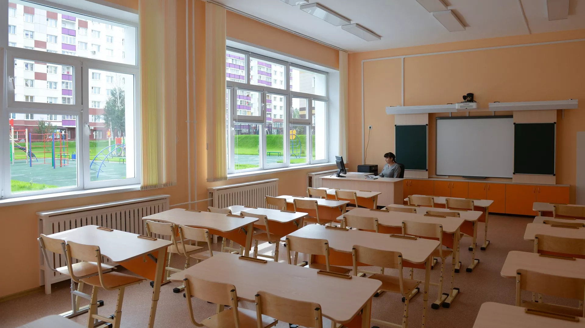 Una escuela Una escuela - Sputnik Mundo, 1920, 28.03.2022