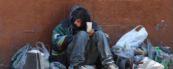 Un sintecho (imagen referencial) - Sputnik Mundo