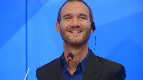 Nick Vujicic (archivo) - Sputnik Mundo