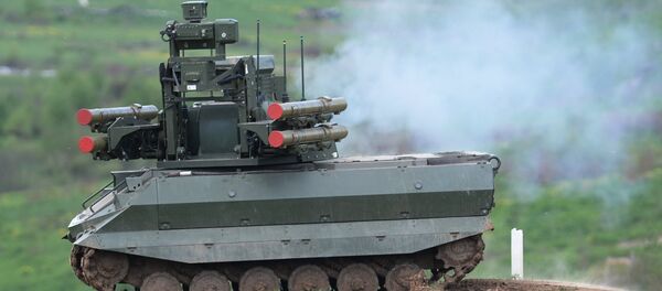 Robot de combate Uran-9 - Sputnik Mundo