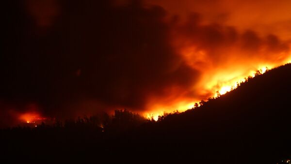 Incendios devoran Galicia en octubre de 2017 - Sputnik Mundo