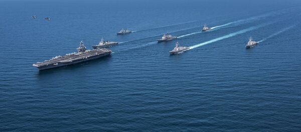 Grupo naval de EEUU y Corea del Sur (archivo) - Sputnik Mundo