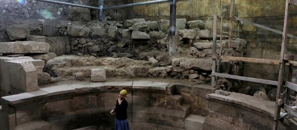 Excavaciones debajo del Muro de las Lamentaciones realizados por la arqueóloga Tehila Lieberman - Sputnik Mundo