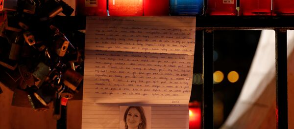 Homenaje a la periodista asesinada Daphne Caruana Galizia - Sputnik Mundo
