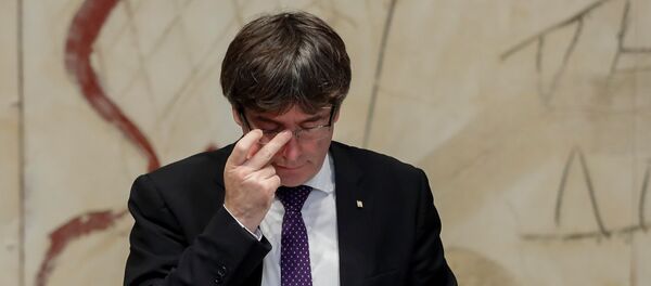 Carles Puigdemont, el expresidente del Gobierno catalán - Sputnik Mundo