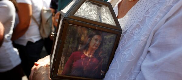 Protestas contra el asesinato de la periodista Daphne Caruana Galizia en Valetta, la capital de Malta - Sputnik Mundo