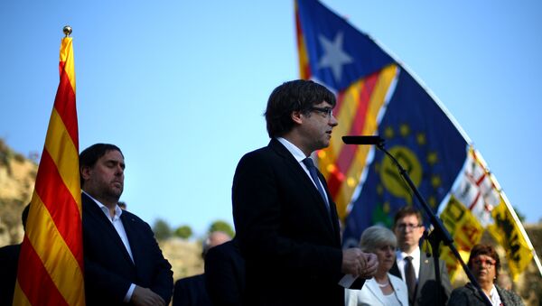 Carles Puigdemont, el presidente catalán - Sputnik Mundo