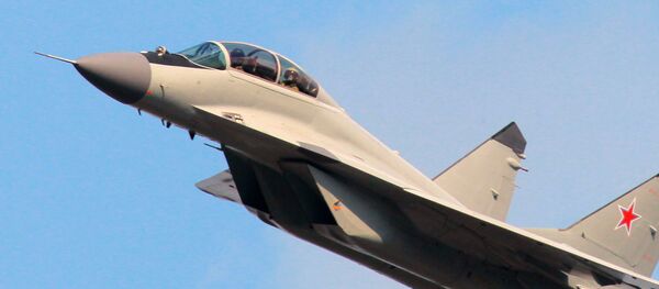MiG-29M2 durante vuelo de demostración en Zhokovski (archivo) - Sputnik Mundo