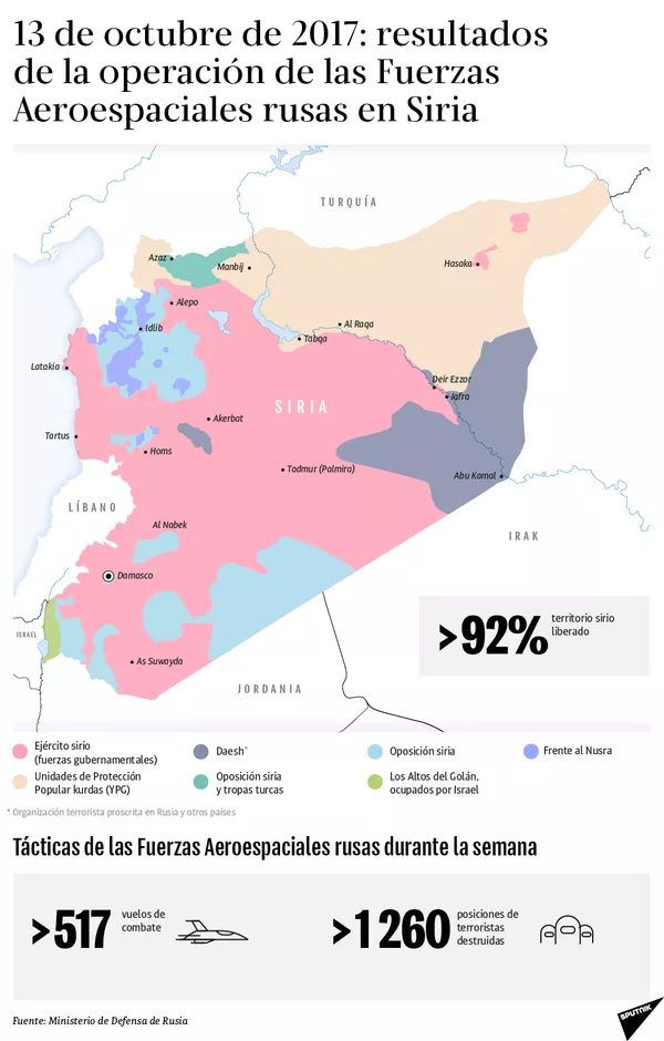 Los resultados de la operación de Rusia en Siria Los resultados de la operación de Rusia en Siria - Sputnik Mundo