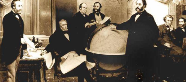 La firma del tratado de cesión de Alaska - Sputnik Mundo