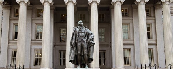 El edificio del Departamento de Tesoro de EEUU - Sputnik Mundo