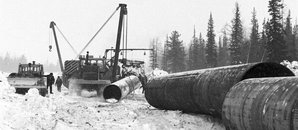 Construcción de un gasoducto soviético a Europa - Sputnik Mundo