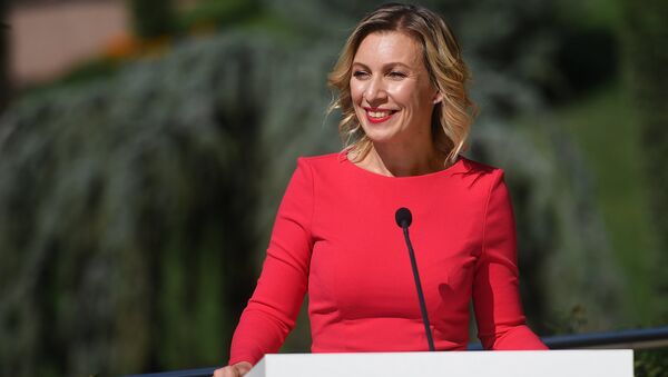 María Zajárova, portavoz del Ministerio de Exteriores de Rusia - Sputnik Mundo