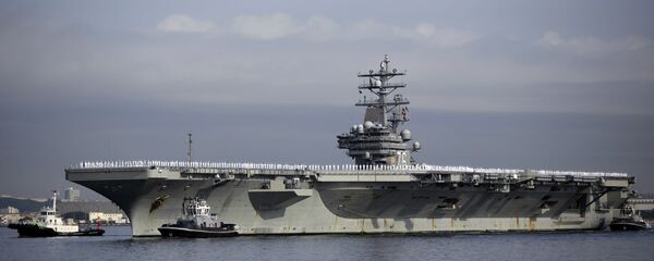 U.S. navy nuclear-powered aircraft carrier USS Ronald Reagan. (File) - Sputnik Mundo