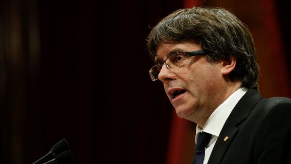 Carles Puigdemont, el presidente catalán - Sputnik Mundo