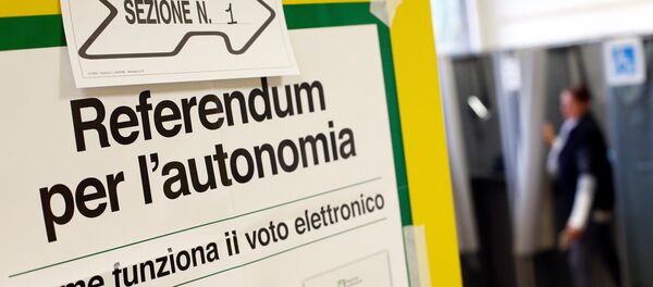 La votación del referéndum de autonomía de Lombardía - Sputnik Mundo