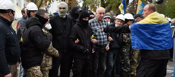 Situación junto a la Rada Suprema, Kiev - Sputnik Mundo