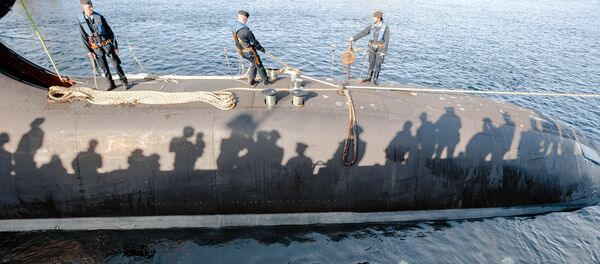 El submarino alemán Tipo 212 en el puerto de Eckernfoerde, Alemania (archivo) - Sputnik Mundo