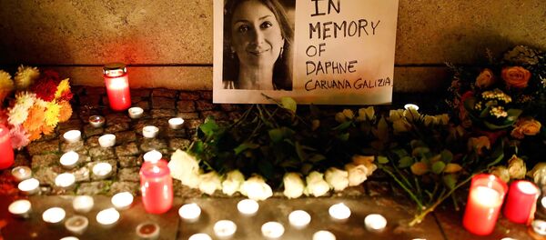 Homenaje a la periodista asesinada Daphne Caruana Galizia - Sputnik Mundo