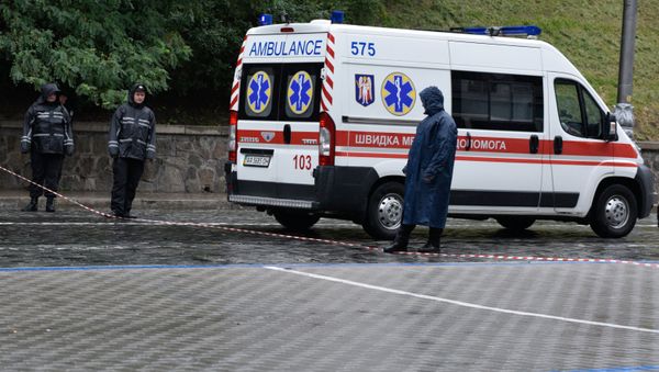 Ambulancia ucraniana en Kiev Ambulancia ucraniana en Kiev - Sputnik Mundo
