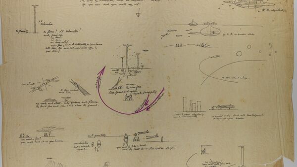 Croquis de la ciudad de mañana proyectada por Niemeyer en Rusia en 1963 - Sputnik Mundo