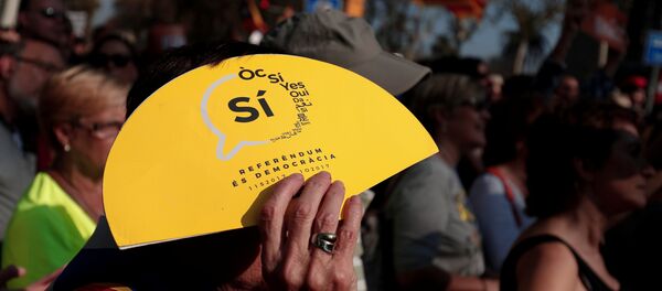 Partidarios de la independencia de Cataluña - Sputnik Mundo