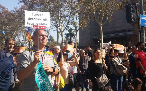 Manifestación en Barcelona - Sputnik Mundo