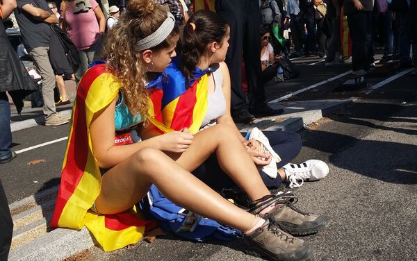 Manifestación en Barcelona - Sputnik Mundo