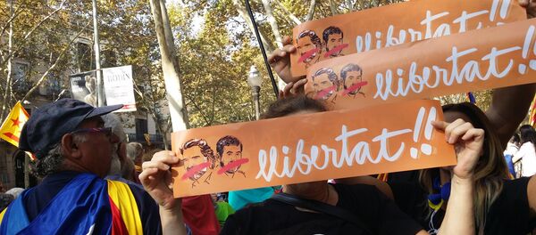 Manifestación en Barcelona - Sputnik Mundo