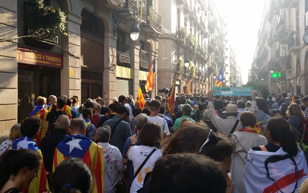 Manifestación en Barcelona - Sputnik Mundo