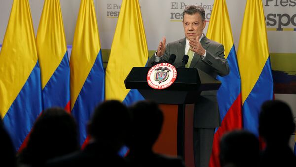 Juan Manuel Santos, presidente de Colombia - Sputnik Mundo