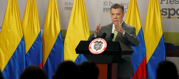 Juan Manuel Santos, presidente de Colombia - Sputnik Mundo