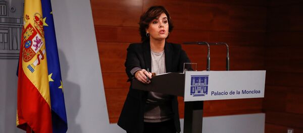 Soraya Sáenz de Santamaría, la vicepresidenta del Gobierno español - Sputnik Mundo
