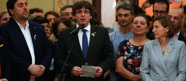 Carles Puigdemont, expresidente de la Generalitat de Cataluña - Sputnik Mundo