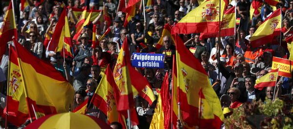 La manifestación en Madrid (archivo) - Sputnik Mundo