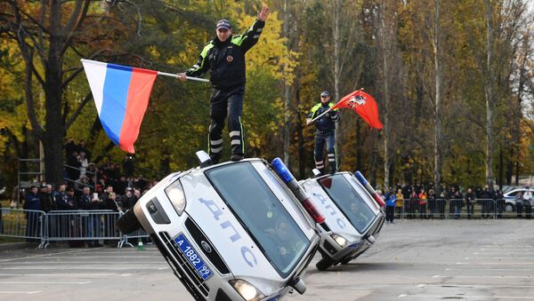Exhibición durante la exposición Interpolitex-2017 - Sputnik Mundo
