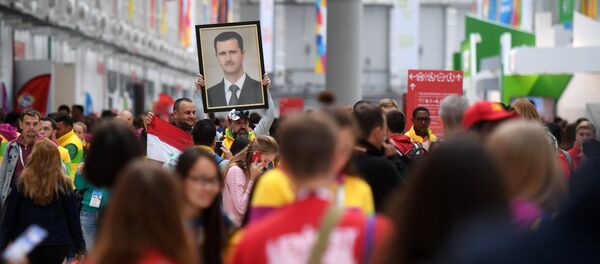 Retrato de Bashar Asad, presidente de Siria - Sputnik Mundo