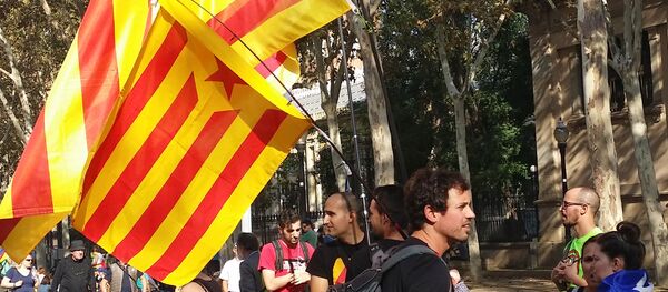 Partidarios de la independencia de Cataluña - Sputnik Mundo