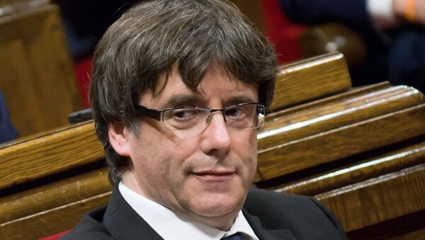 Carles Puigdemont, el expresidente del Gobierno catalán - Sputnik Mundo