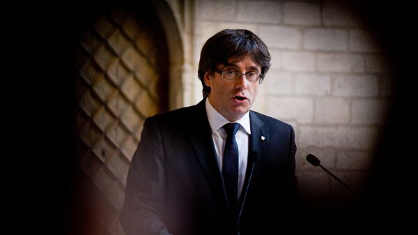 Carles Puigdemont, el expresidente del Gobierno catalán - Sputnik Mundo