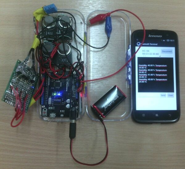 El detector de hidrocarburos en forma de gas ideado por Dmitri Sevastiánov, estudiante de la Universidad Nacional de Investigaciones Nucleares - Sputnik Mundo