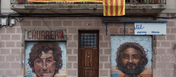 Banderas independentistas de Cataluña - Sputnik Mundo